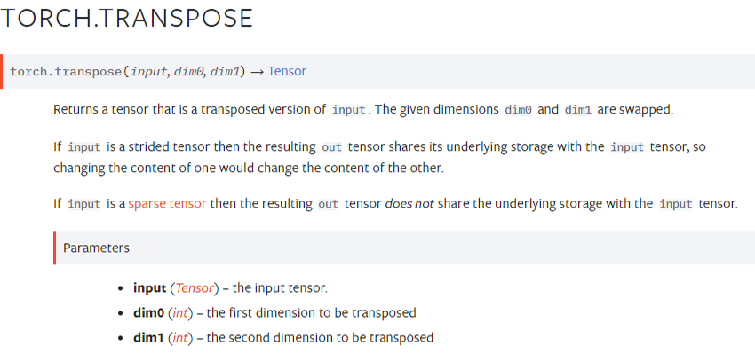 transpose